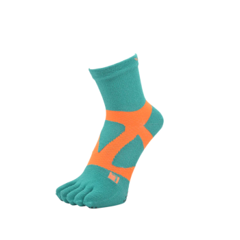 YAMAtune - Spider Arch Middle - 5 Toe - Anti-Slip Dots - Green / Orange